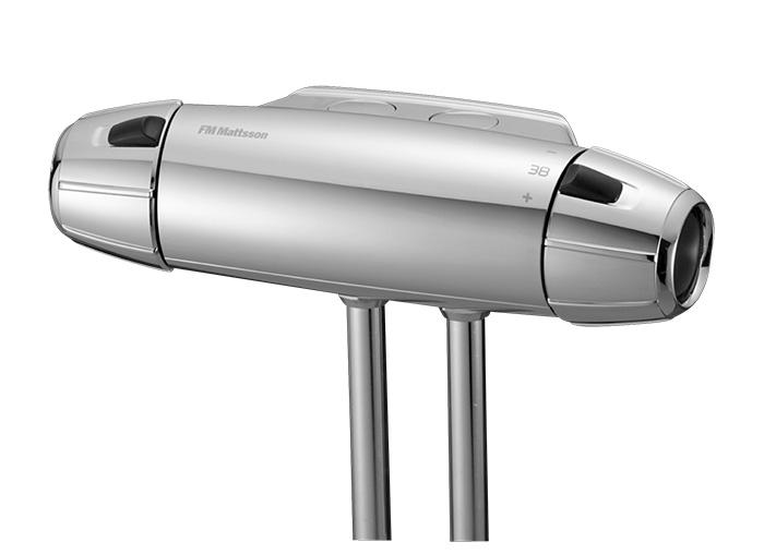 FM Matsson 9000E brusetermostat - 40 c/c til synlig rørføring