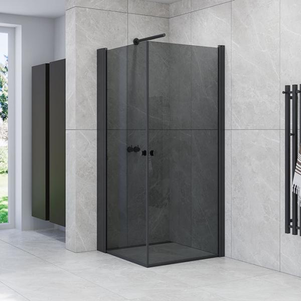 Dansani Match A+A bruseniche - 70x70 cm - Tonet glas/mat sort