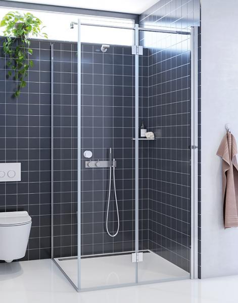 Dansani Match B+D bruseniche m/fast væg 70x70 - Klar glas/krom Dansani Match B+D bruseniche m/fast væg 70x70 - Klar glas/krom