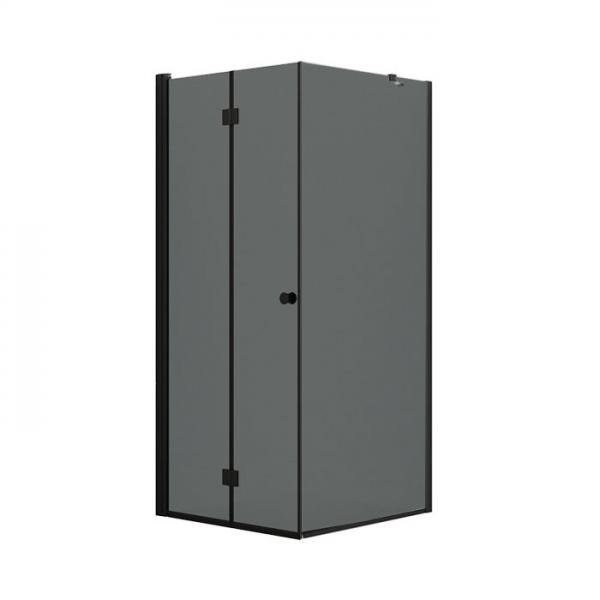 Dansani Match B+D 80x80 brusehj&oslash;rne - Tonet glas/mat sort