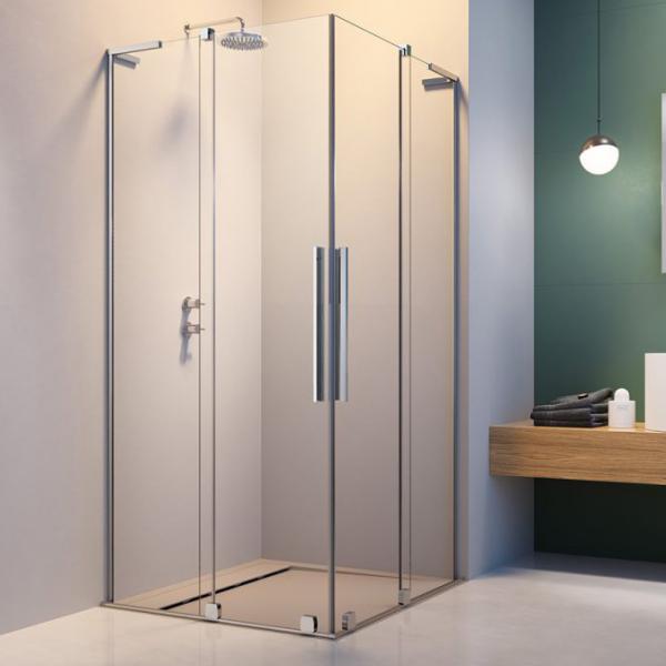 Strømberg Faro 42 bruseniche m/skydedøre 76x76 - Klar glas/krom Strømberg Faro 42 bruseniche m/skydedøre 76x76 - Klar glas/krom