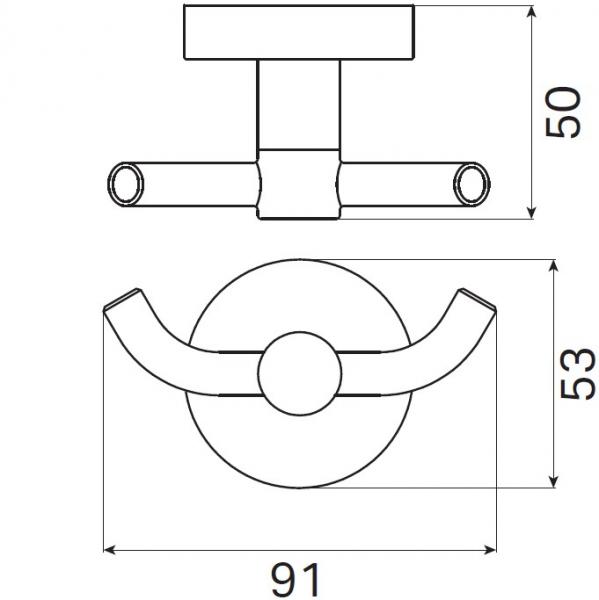 Kosmos dobbeltkrog - Børstet gunmetal Kosmos dobbeltkrog - Børstet gunmetal