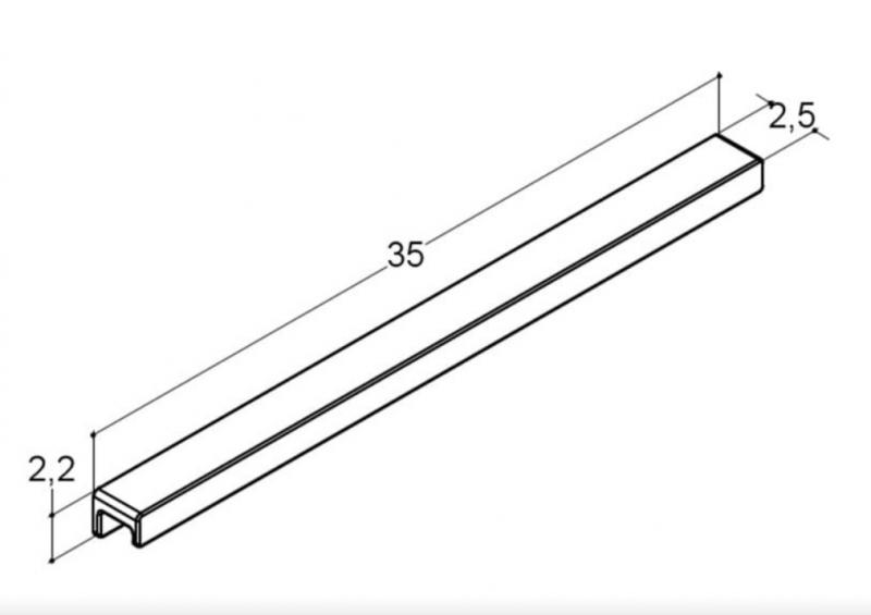 Dansani Step greb - 35 cm - Sort