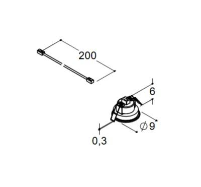 Dansani Jupiter loftslampe LED spot Ø9 cm