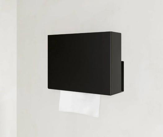 HeFe Vilnius papirdispenser - Mat sort HeFe Vilnius papirdispenser - Mat sort