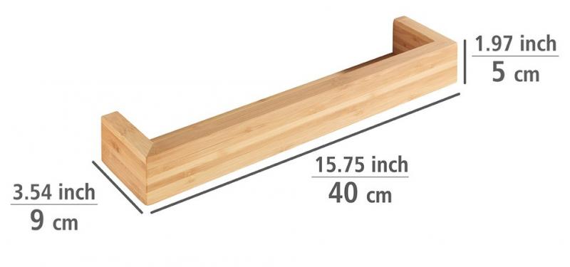 Wenko Bambusa væghylde 40 cm - Bambus Wenko Bambusa væghylde 40 cm - Bambus