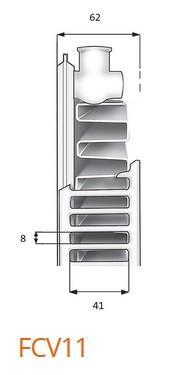 Outlet - Purmo Plan Ventil Compact FCV 11 H&oslash;jde 600 x 1600