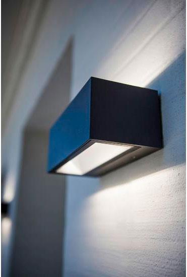 Lutec Architectural Gemini aflang udendørslampe til væg 4000K