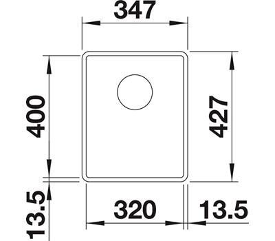 Outlet - Blanco Subline 320-F k&oslash;kkenvask - Hvid