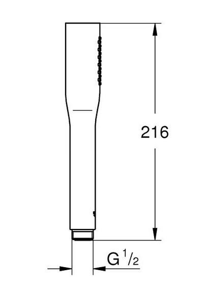 Grohe Euphoria Cosmopolitan Stick håndbruser 1 spray - m/ECO - Mat sort Grohe Euphoria Cosmopolitan Stick håndbruser 1 spray - m/ECO - Mat sort
