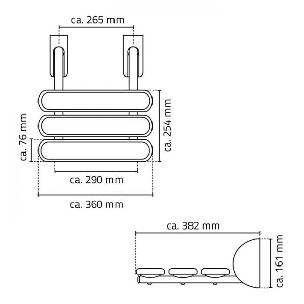 Ridder Assistent vægsæde - Hvid Ridder Assistent vægsæde - Hvid