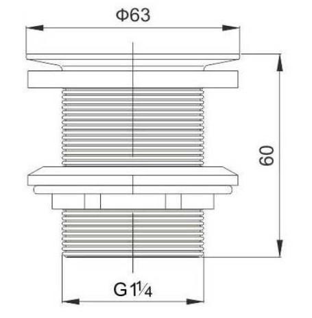 Cass&oslash;e bundventil uden overl&oslash;b