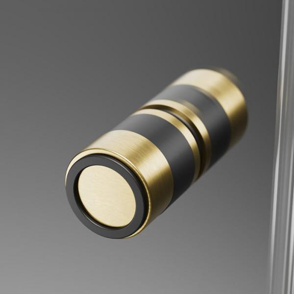 Str&oslash;mberg Noma 195 fastv&aelig;g med folded&oslash;r 900mm - H&oslash;jre - B&oslash;rstet messing