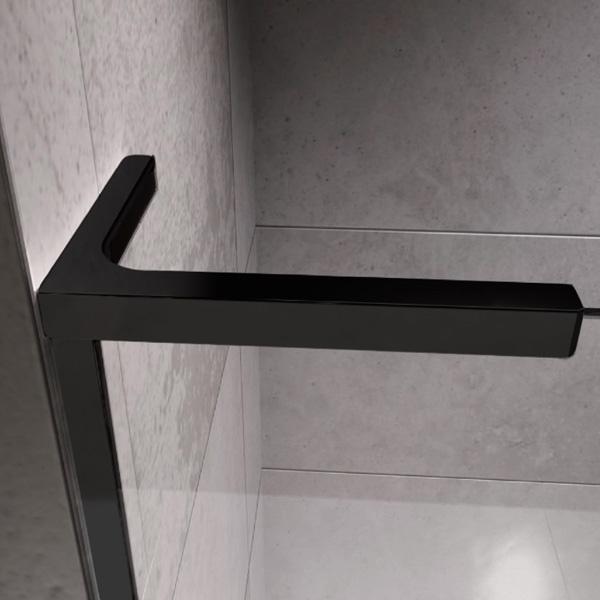 Strømberg Walk-in 305 fast brusevæg 70 cm - Venstre - Klar glas/mat sort Strømberg Walk-in 305 fast brusevæg 70 cm - Venstre - Klar glas/mat sort