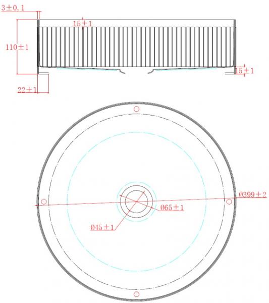 Cassøe Decora 40 bowlevask - Børstet stål Cassøe Decora 40 bowlevask - Børstet stål