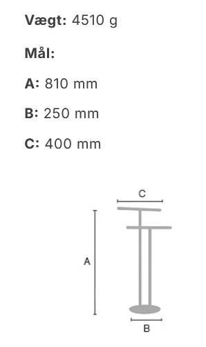 Smedbo Outline dobbelt håndklædeholder til gulvplacering - Mat sort Smedbo Outline dobbelt håndklædeholder til gulvplacering - Mat sort