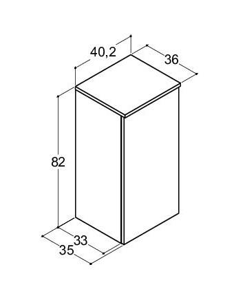 Dansani Luna Urban underskab 40 m/bakke+pose - Højrehængslet - Varm eg Dansani Luna Urban underskab 40 m/bakke+pose - Højrehængslet - Varm eg