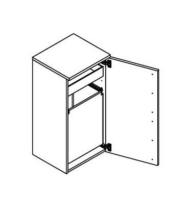 Dansani Luna Urban underskab 40 m/bakke+pose - Venstrehængslet - Sort eg Dansani Luna Urban underskab 40 m/bakke+pose - Venstrehængslet - Sort eg
