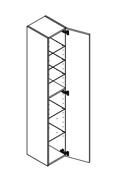 Dansani Luna Urban højskab 30 - Venstrehængslet - Brun eg Dansani Luna Urban højskab 30 - Venstrehængslet - Brun eg