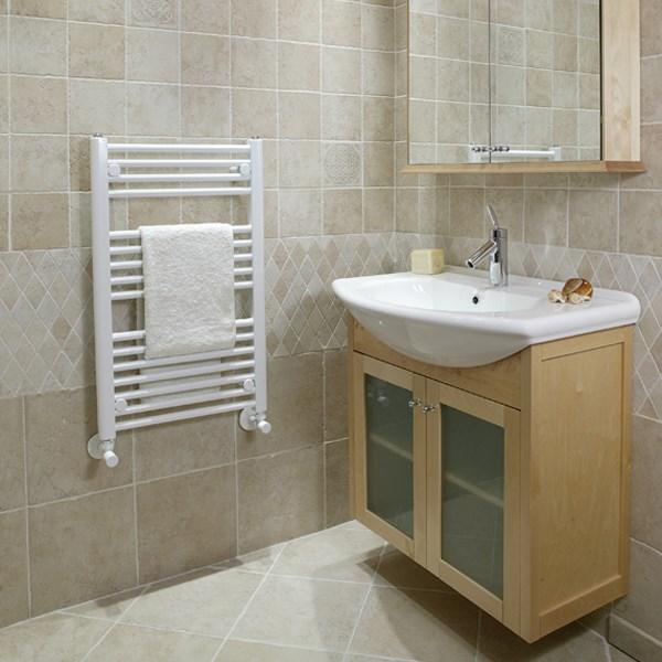 Strømberg Asola håndklædetørrer - 40x65 cm - Hvid Strømberg Asola håndklædetørrer - 40x65 cm - Hvid