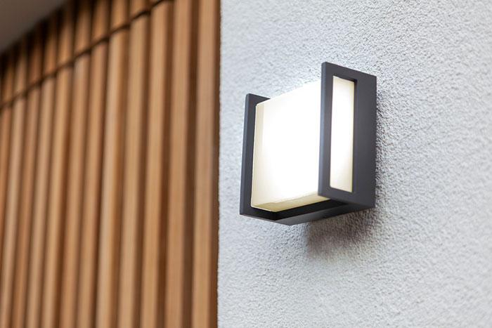 Lutec Architectural Qubo udendørslampe til væg 14 x 14 cm