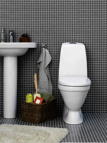 Gustavsberg Nautic toilet 5500L m/skjult S-lås og C+ Gustavsberg Nautic toilet 5500L m/skjult S-lås og C+