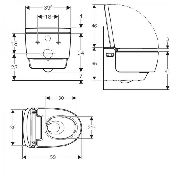 Geberit Aquaclean Mera Comfort douchetoilet - Hvid
