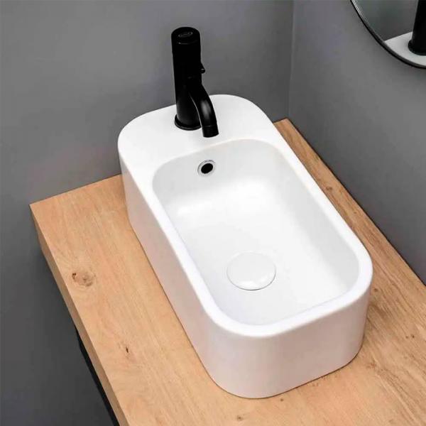 Lavabo Cosa 48 fritstående bowlevask - Med overløb - 1 hanehul Lavabo Cosa 48 fritstående bowlevask - Med overløb - 1 hanehul