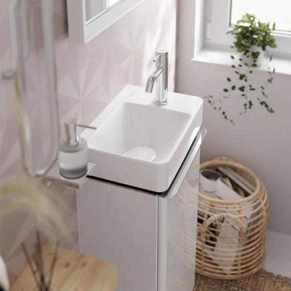 hansgrohe Tecturis S håndvaskarmatur 80 m/Coolstart, EcoSmart+ og løft-op bundventil - Krom