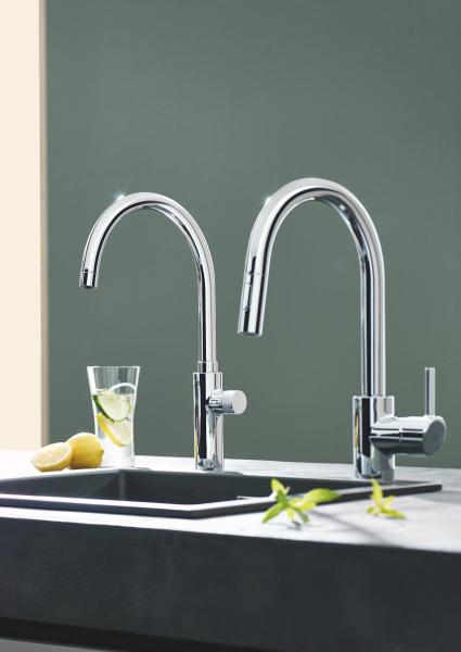 Grohe NEW Concetto køkkenarmatur m/udtræk og Dual spray - Krom