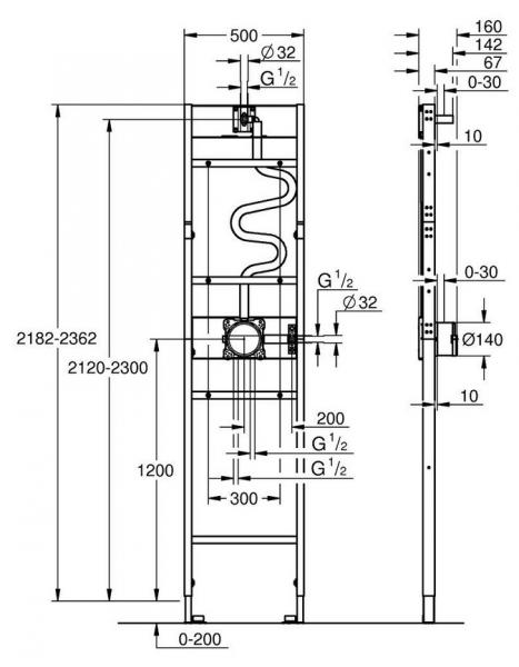 Grohe Grohtherm 310 komplet brusesystem m/Shower Frame - Krom Grohe Grohtherm 310 komplet brusesystem m/Shower Frame - Krom