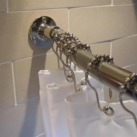 Van Der P gardinringe model Roller Ball 12 stk - Rustfri st&aring;l