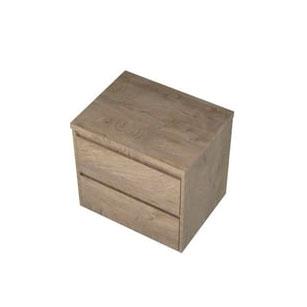 Sanibell Proline 61 underskab m/bordplade og skuffer - R&aring; eg