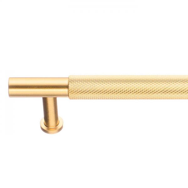 Beslagsboden B6361 møbelgreb m/crystal cut - Børstet messing Beslagsboden B6361 møbelgreb m/crystal cut - Børstet messing