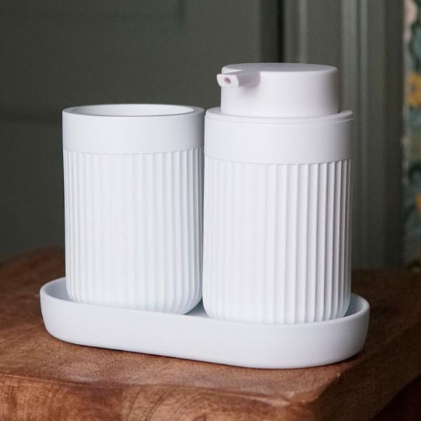 Beslagsboden Wave tandkrus - Mat hvid Beslagsboden Wave tandkrus - Mat hvid