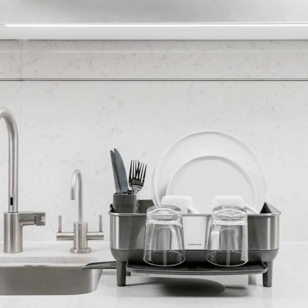 Simplehuman kompakt opvaskebakke m/st&aring;lramme
