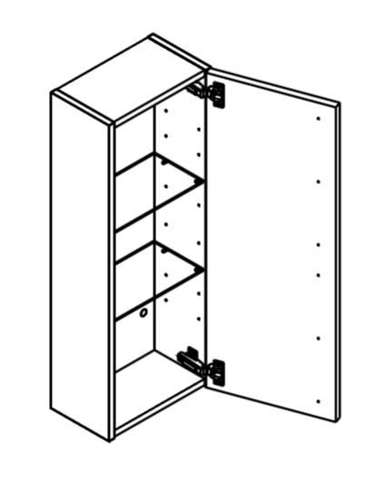 Dansani Luna Urban overskab - Venstrehængslet - Varm eg Dansani Luna Urban overskab - Venstrehængslet - Varm eg
