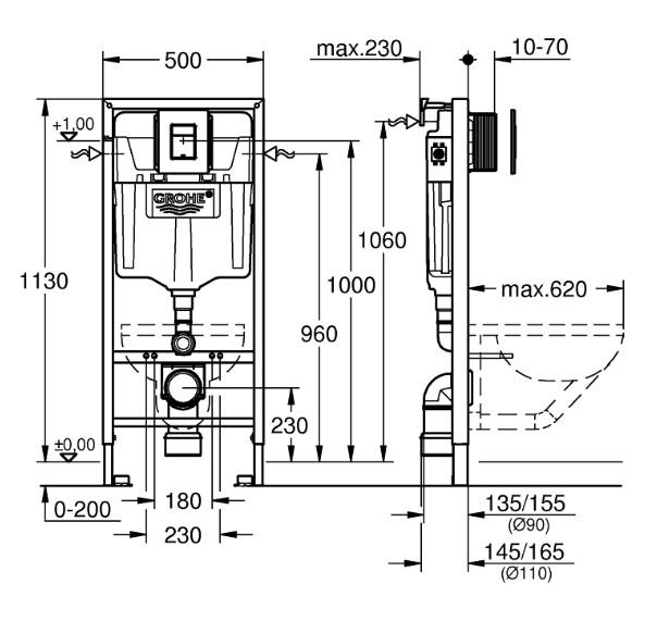 GSI Pura kompakt RIMless toiletpakke inkl. sæde m/softclose, cisterne og mat sort betjening GSI Pura kompakt RIMless toiletpakke inkl. sæde m/softclose, cisterne og mat sort betjening
