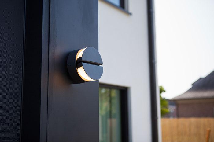 Lutec Architectural Eklips udendørs væglampe