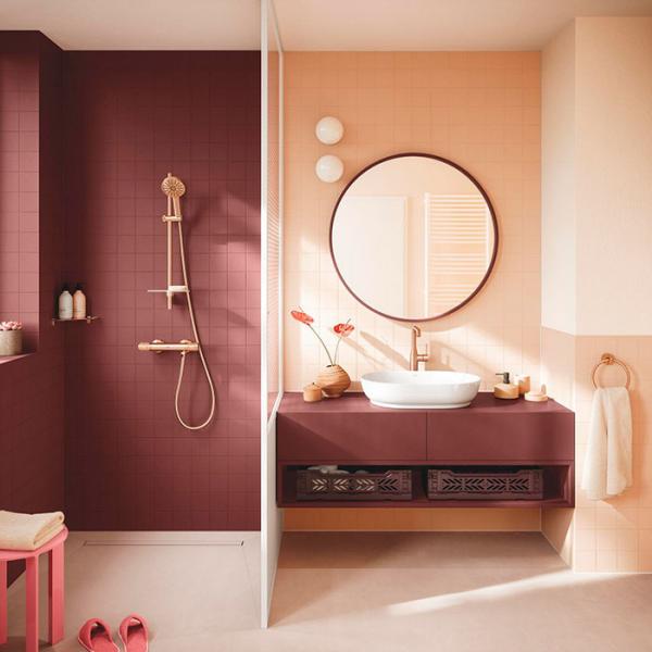 Grohe Vitalio Joy+ 120 brusesæt - Børstet Warm Sunset Grohe Vitalio Joy+ 120 brusesæt - Børstet Warm Sunset