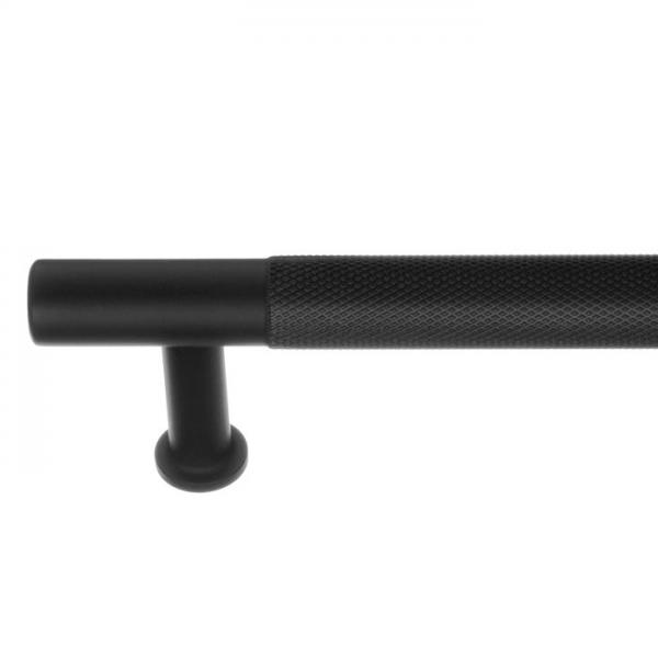 Beslagsboden B6361 m&oslash;belgreb m/crystal cut - Mat sort