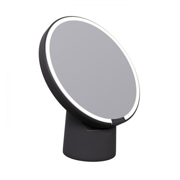 Cassøe Loop spejl m/varme front- og backlight Ø80 cm - Sort ramme Cassøe Loop spejl m/varme front- og backlight Ø80 cm - Sort ramme