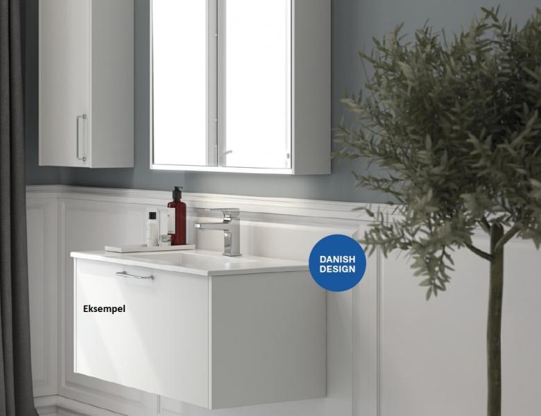 Dansani YOU Classic 80 underskab m/skuffer - Hvid mat/brun eg Dansani YOU Classic 80 underskab m/skuffer - Hvid mat/brun eg