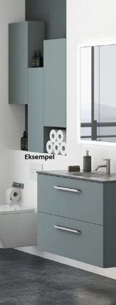 Dansani YOU Classic 40 overskab m/ramme - Venstre - Hvid mat/hvid mat Dansani YOU Classic 40 overskab m/ramme - Venstre - Hvid mat/hvid mat
