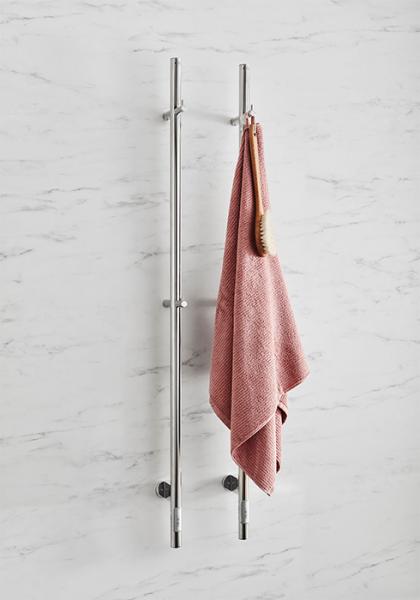 Noro Uno håndklædetørrer t/el 75x1400 mm - Rustfri stål Noro Uno håndklædetørrer t/el 75x1400 mm - Rustfri stål