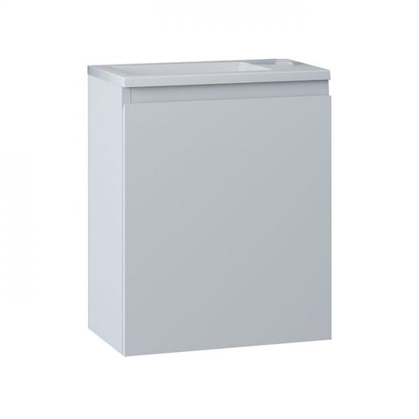 Nortiq Pisa 40 One-box møbelsæt m/låge og spejl - Mat hvid Nortiq Pisa 40 One-box møbelsæt m/låge og spejl - Mat hvid