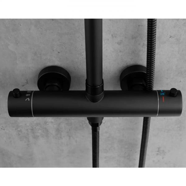 Lavabo Studio 250 komplet brusesystem - Mat sort Lavabo Studio 250 komplet brusesystem - Mat sort