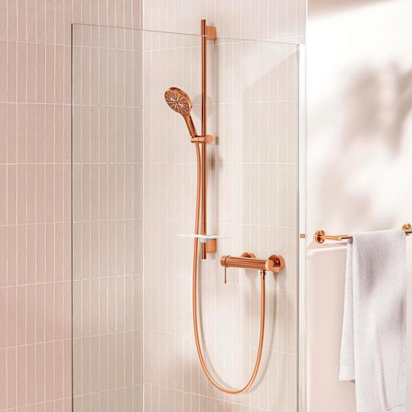 Grohe Essence komplet pakke til badev&aelig;relset - B&oslash;rstet Warm Sunset