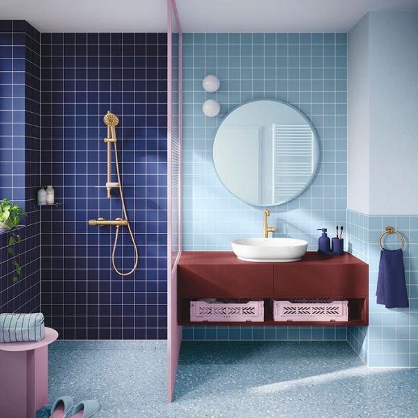 Grohe Vitalio Joy+ 120 brusesæt - Børstet Cool Sunrise Grohe Vitalio Joy+ 120 brusesæt - Børstet Cool Sunrise