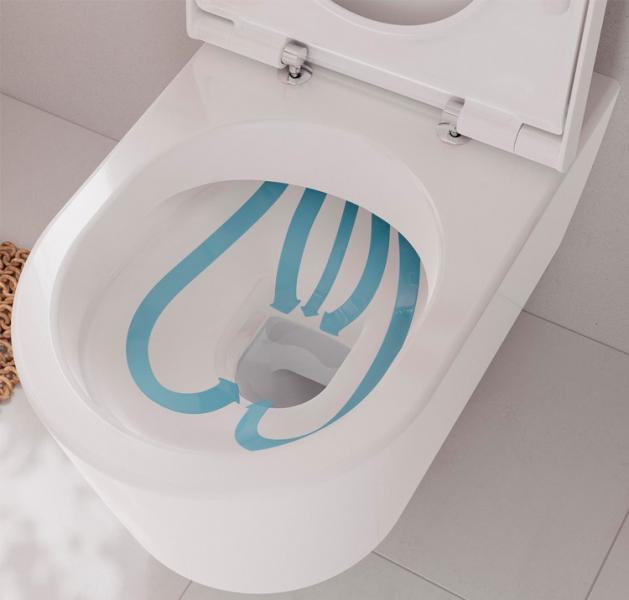 hansgrohe EluPura S rimless v&aelig;gh&aelig;ngt toilet inkl. s&aelig;de, cisterne og betjening i krom